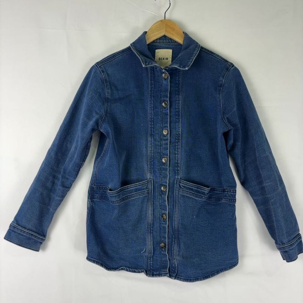 Sezane Blue Denim Jean Jacket